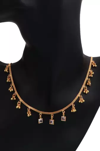 Delicat fancy gold necklace chain for woman and girl