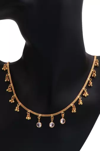 Delicat fancy gold necklace chain for woman and girl