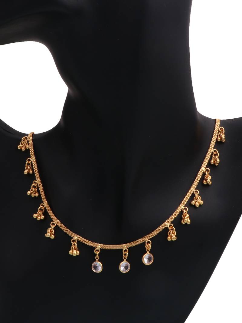 Delicat fancy gold necklace chain for woman and girl