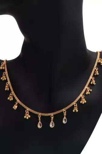 Delicat fancy gold necklace chain for woman and girl