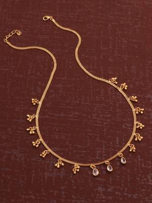gold plated crystal drop charm necklace for women 2