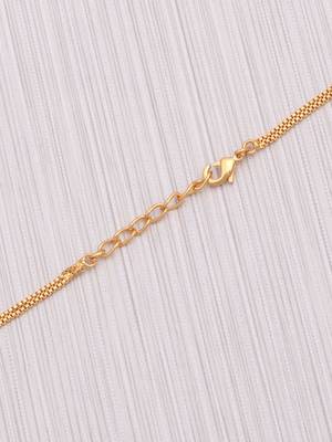 gold plated crystal drop charm necklace for women 5