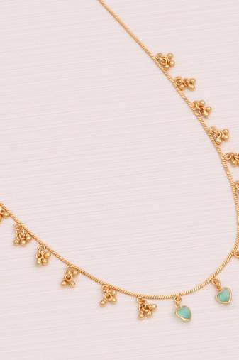Delicat fancy gold necklace chain for woman and girl