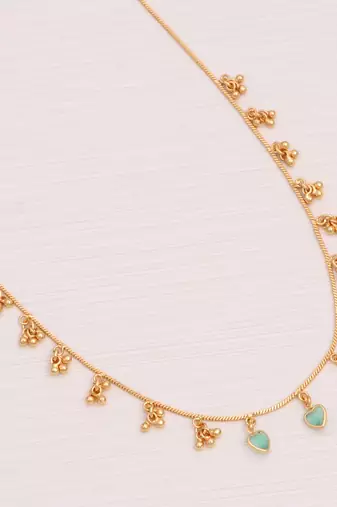 Delicat fancy gold necklace chain for woman and girl