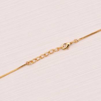gold plated mint heart charm necklace for women 5