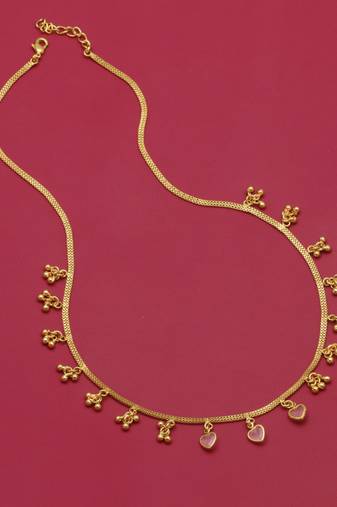 Delicat fancy gold necklace chain for woman and girl