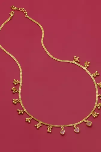 Delicat fancy gold necklace chain for woman and girl