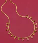 gold plated heart charm necklace for women