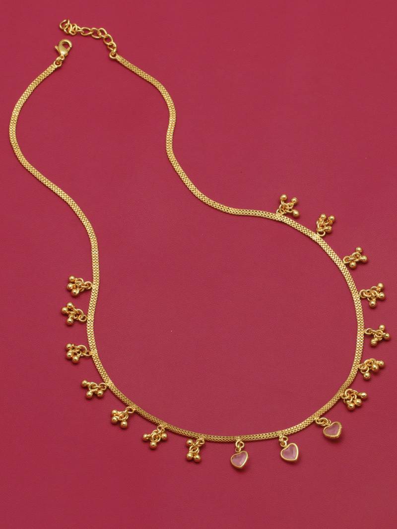 Delicat fancy gold necklace chain for woman and girl