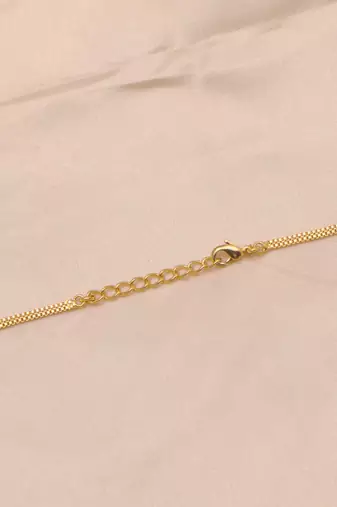 gold plated heart charm necklace for women