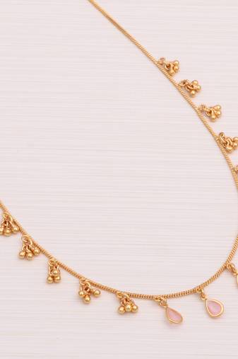 Delicat fancy gold necklace chain for woman and girl