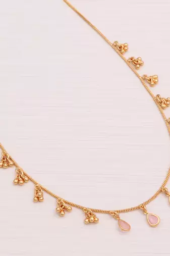 Delicat fancy gold necklace chain for woman and girl