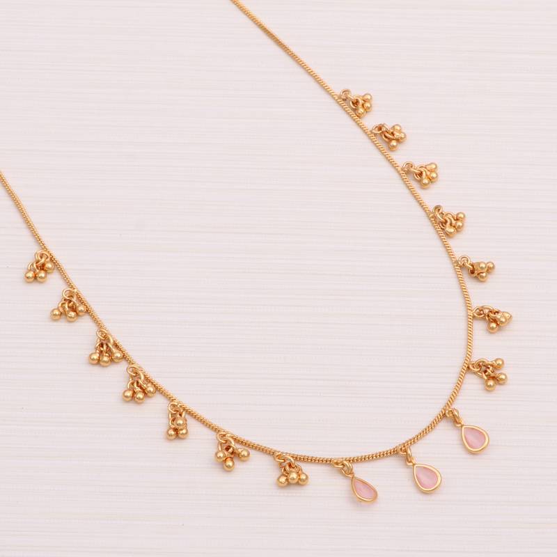 Delicat fancy gold necklace chain for woman and girl