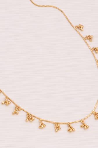 Delicat fancy gold necklace chain for woman and girl