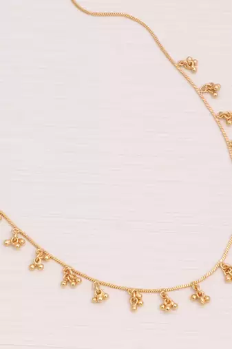 Delicat fancy gold necklace chain for woman and girl