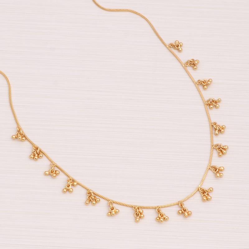 Delicat fancy gold necklace chain for woman and girl