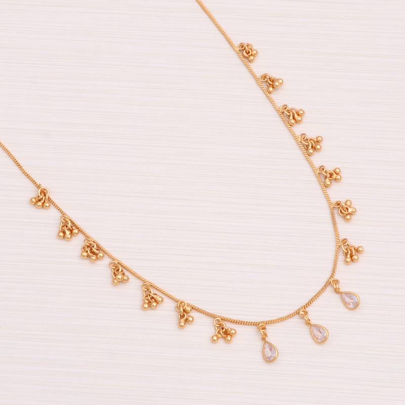 Delicat fancy gold necklace chain for woman and girl