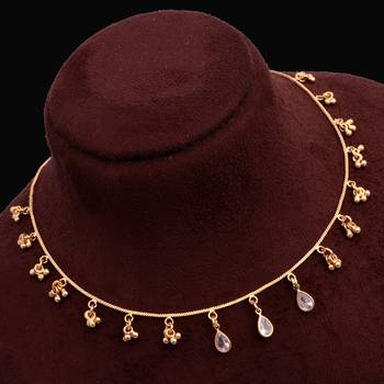 gold plated pearl drop charm necklace for women 4