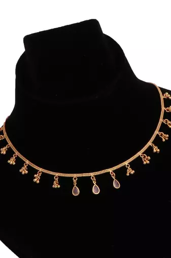 Delicat fancy gold necklace chain for woman and girl