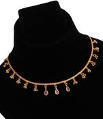 gold plated teardrop charm necklace for women