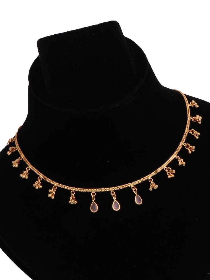 Delicat fancy gold necklace chain for woman and girl