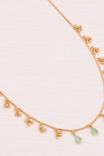 Delicat fancy gold necklace chain for woman and girl