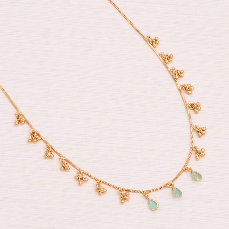 Delicat fancy gold necklace chain for woman and girl