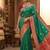 Red rama banarasi silk saree with blouse piece.
