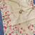 Cream Color  floral embroidery Work Silk Saree
