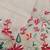 Cream Color  floral embroidery Work Silk Saree