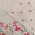 Cream Color  floral embroidery Work Silk Saree