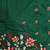 Green Color  floral embroidery Work Silk Saree
