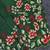 Green Color  floral embroidery Work Silk Saree
