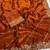 Orange Color Embroidery  & sequence thread and zari work  Space Silk Saree