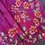 Magenta Color  floral embroidery Work Silk Saree
