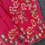 Red Color  floral embroidery Work Silk Saree