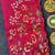 Red Color  floral embroidery Work Silk Saree