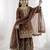 Girls heavy embroidery ethnic kurta and palazzo set with net dupatta