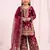 Girls heavy embroidery ethnic kurta and palazzo set with net dupatta