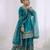 Girls heavy embroidery ethnic kurta and palazzo set with net dupatta