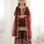 Girls heavy embroidery ethnic kurta and palazzo set with net dupatta