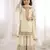 Girls heavy embroidery ethnic kurta and palazzo set with net dupatta