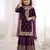 Girls heavy embroidery ethnic kurta and palazzo set with net dupatta