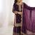 Girls heavy embroidery ethnic kurta and palazzo set with net dupatta