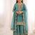 Girls heavy embroidery ethnic kurta and palazzo set with net dupatta