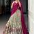 Beautiful Cream Kalamkari Printed Silk Event Wear Half Saree Lehenga