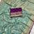 Sea Green Color Embroidery cording sequance and thread work   Dolla silk  Saree 