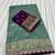 Sea Green Color Embroidery cording sequance and thread work   Dolla silk  Saree 