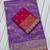 Purple Color Embroidery cording sequin and thread work  Dolla silk blend Saree 