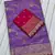 Purple  Color Embroidery cording sequance and thread work   Dolla silk  Saree 